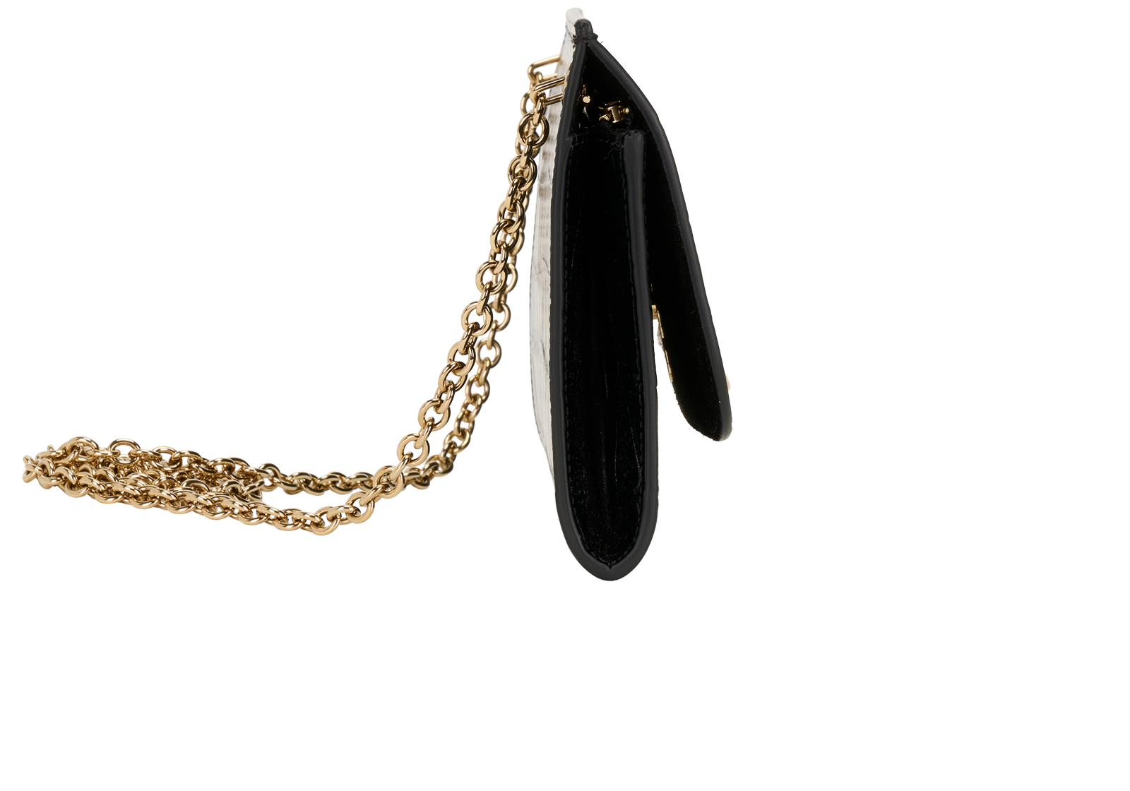 Amberley Clutch, &pound;420, Handbags, Black, Leather, Side view
